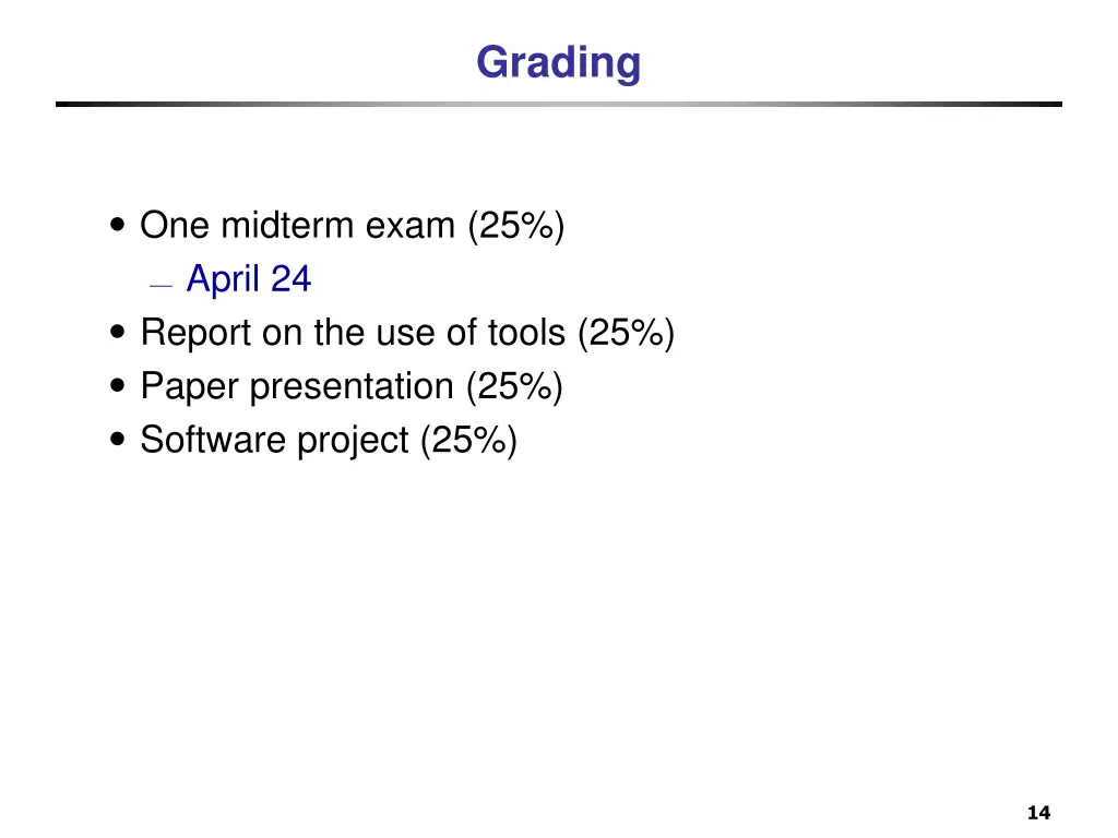 grading