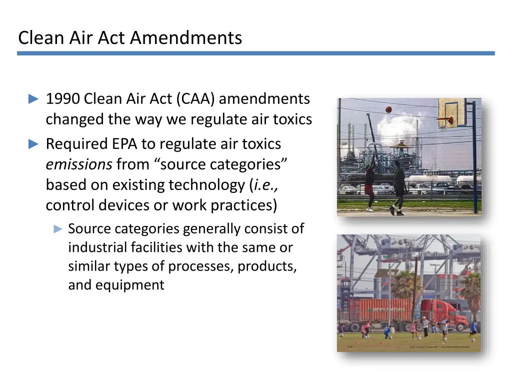 clean air act amendments