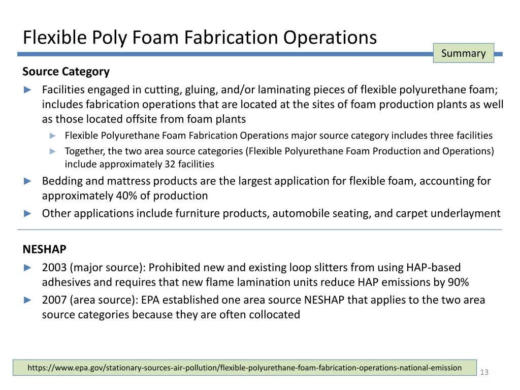 flexible poly foam fabrication operations