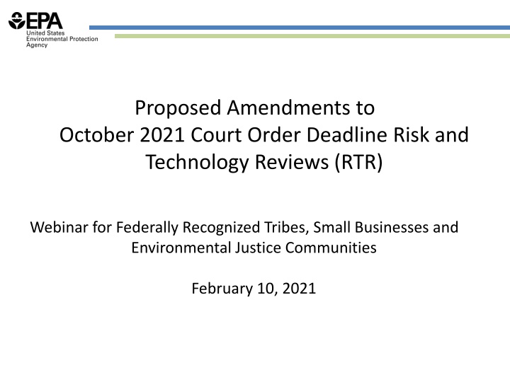 proposed amendments to october 2021 court order