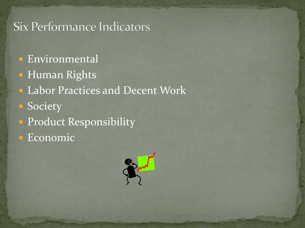 six performance indicators