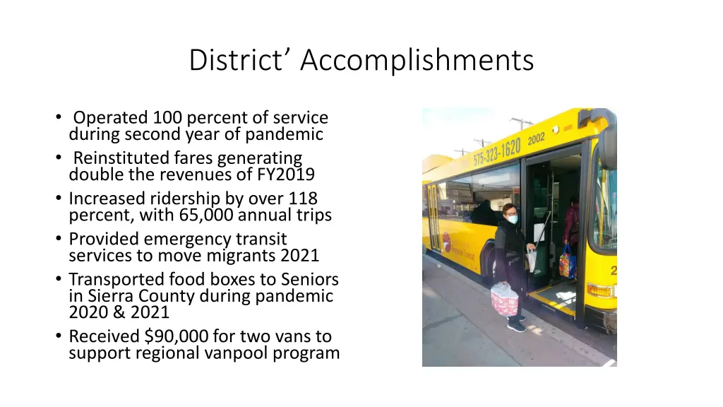 district accomplishments
