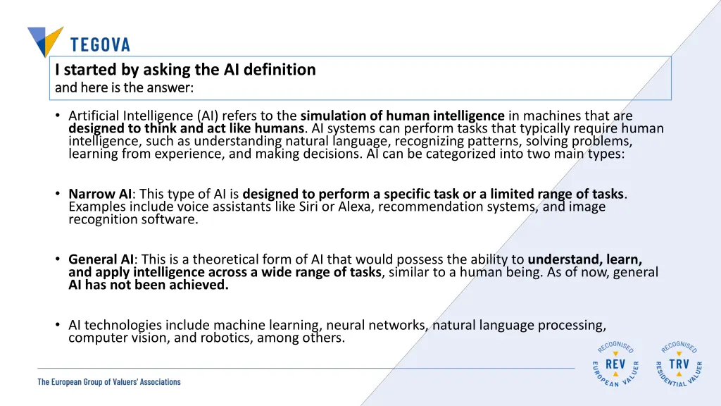 i started by asking the ai definition and here