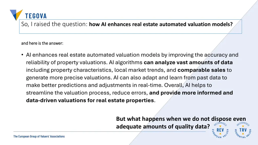 so i raised the question how ai enhances real