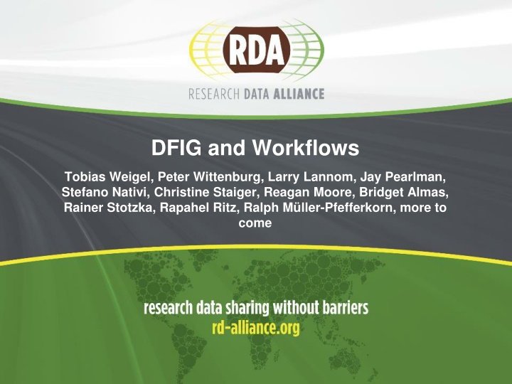 dfig and workflows