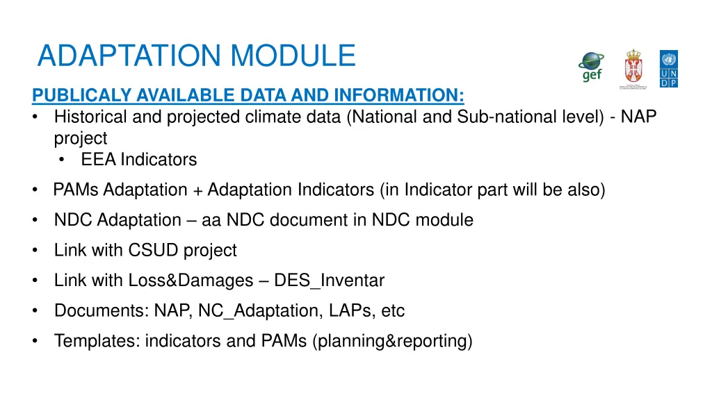 adaptation module 1