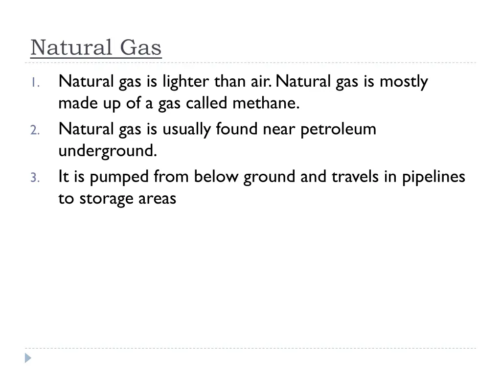 natural gas