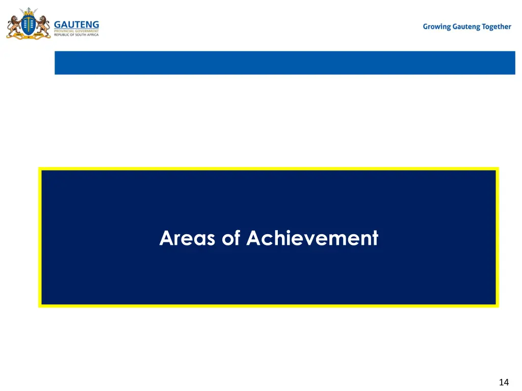 areas of achievement
