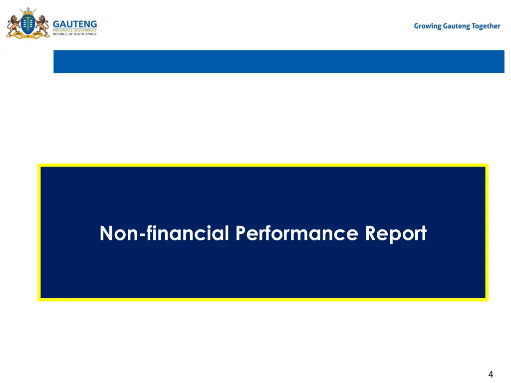 non financial performance report
