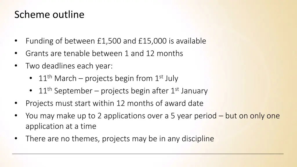 scheme outline
