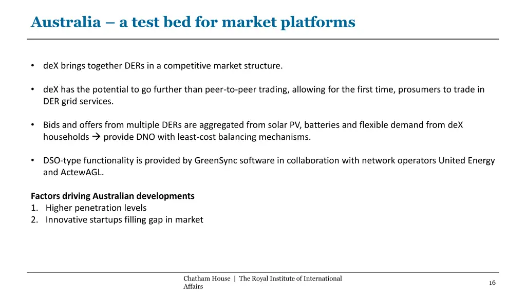 australia a test bed for market platforms 1
