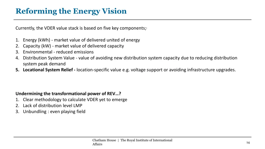 reforming the energy vision 1