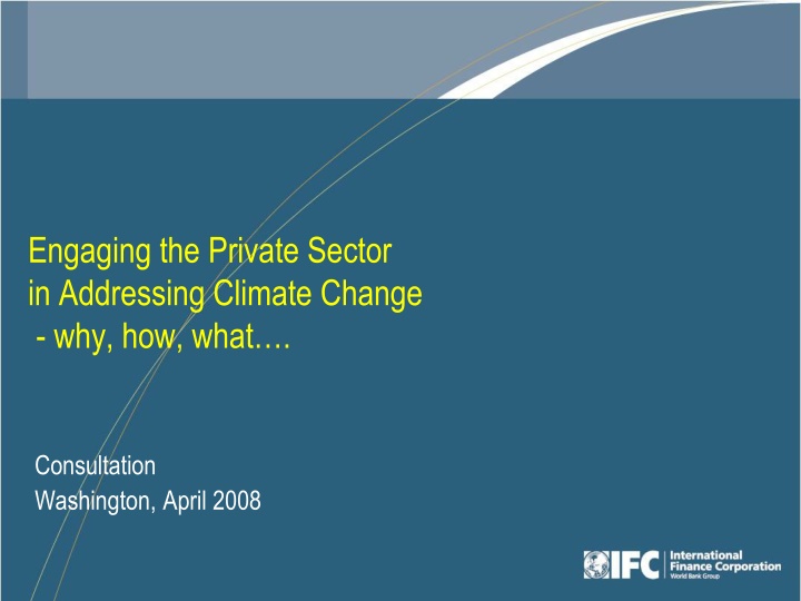 engaging the private sector in addressing climate