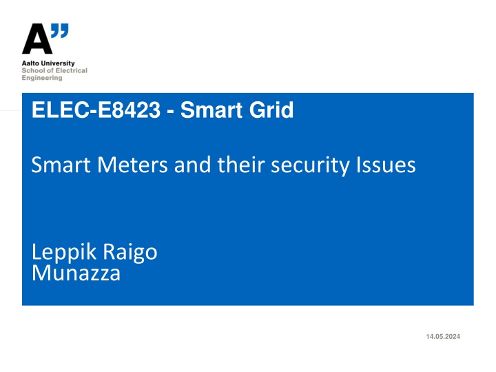 elec e8423 smart grid