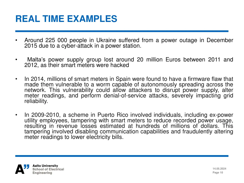 real time examples