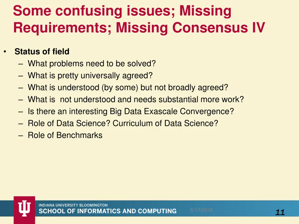 some confusing issues missing requirements 3