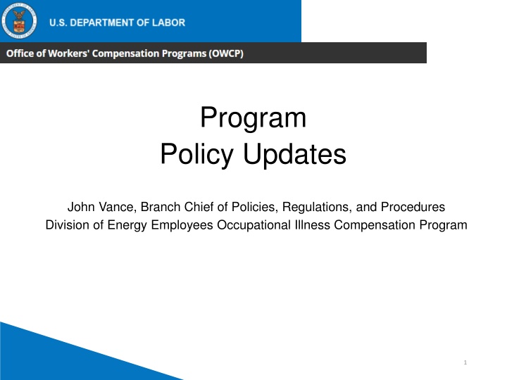 program policy updates
