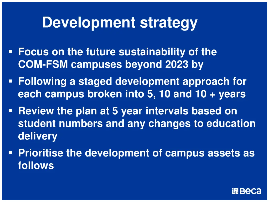 development strategy 1