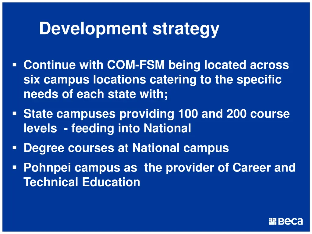 development strategy
