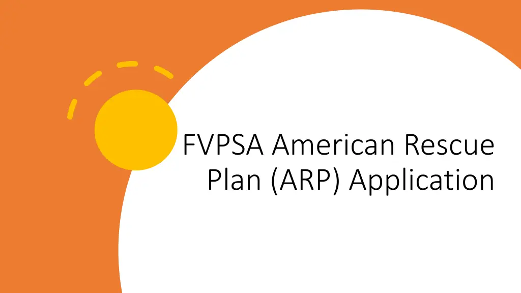 fvpsa american rescue plan arp application