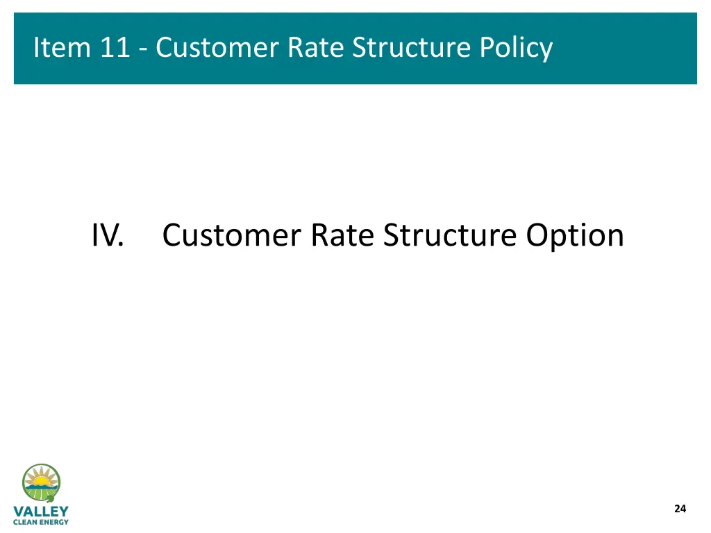 item 11 customer rate structure policy 3