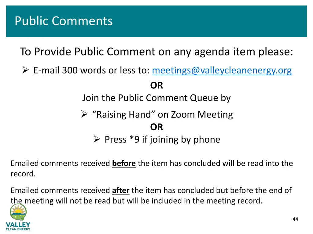 public comments 1