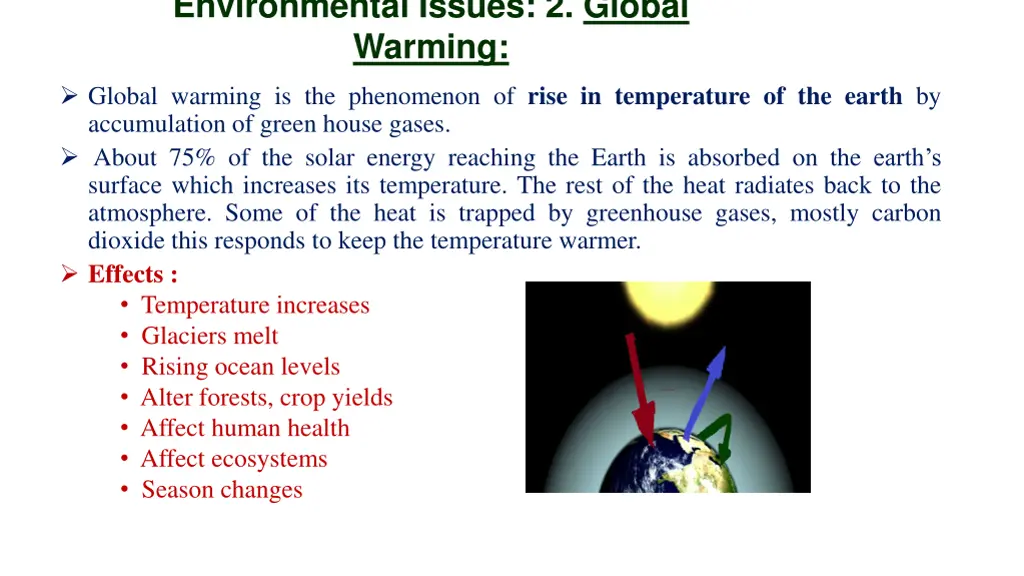 environmental issues 2 global warming