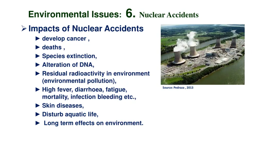 environmental issues 6 nuclear accidents impacts