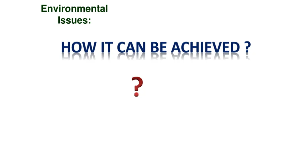 environmental issues