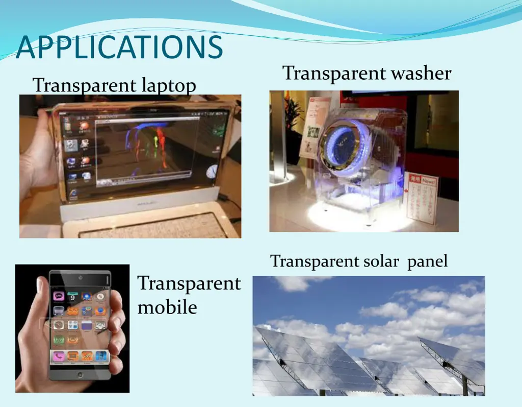 applications transparent laptop