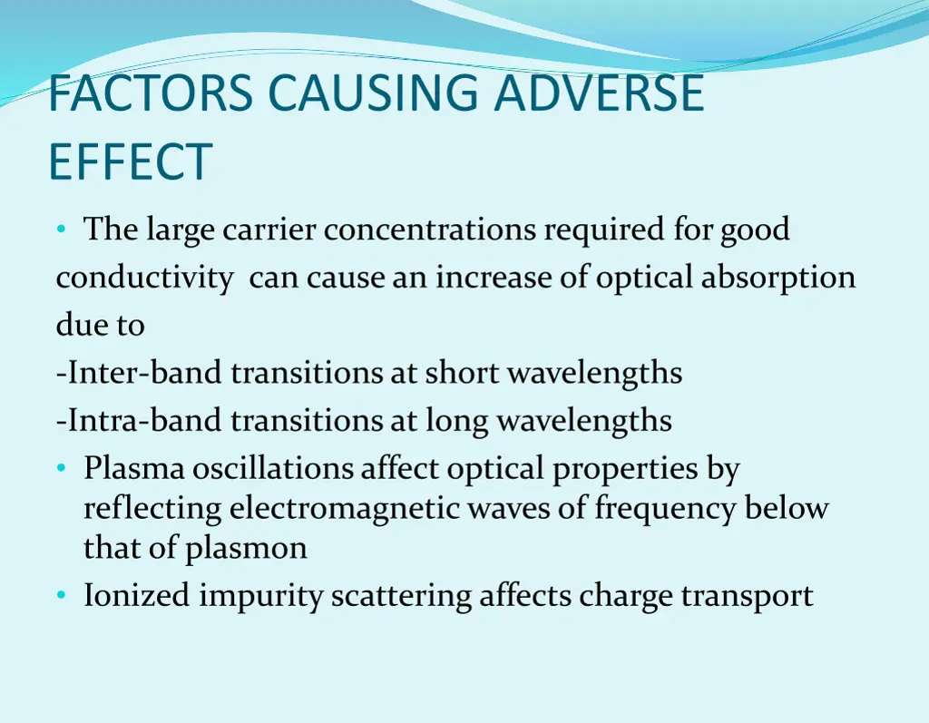 factors causing adverse effect