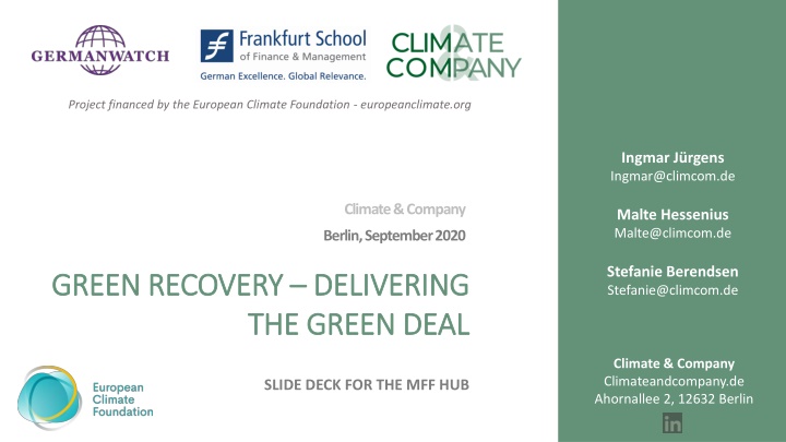 project financed by the european climate