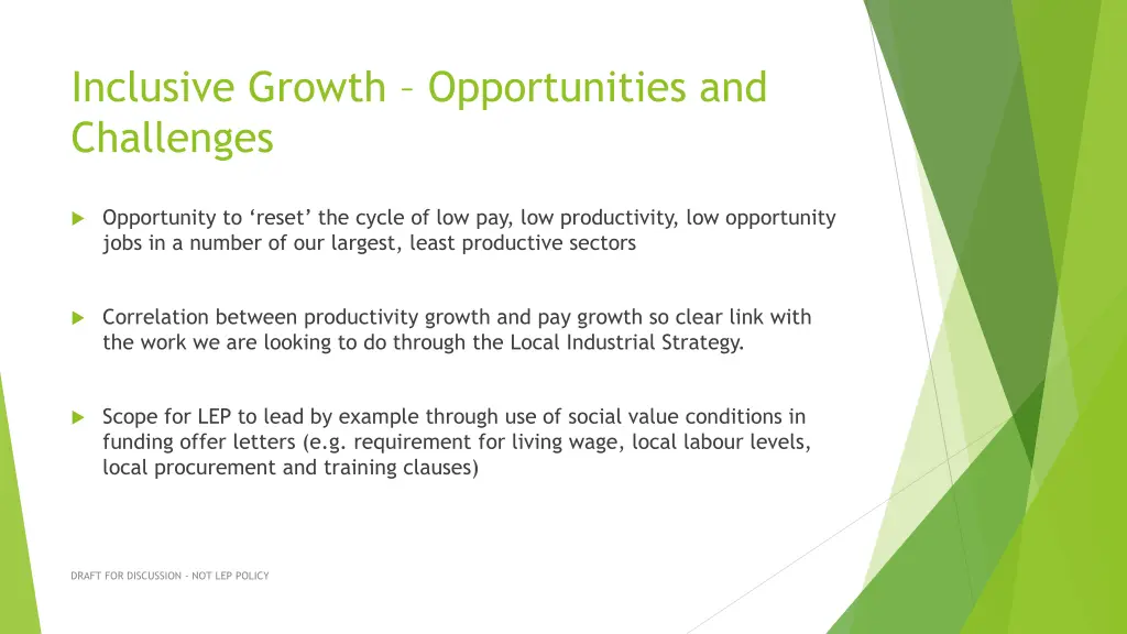 inclusive growth opportunities and challenges