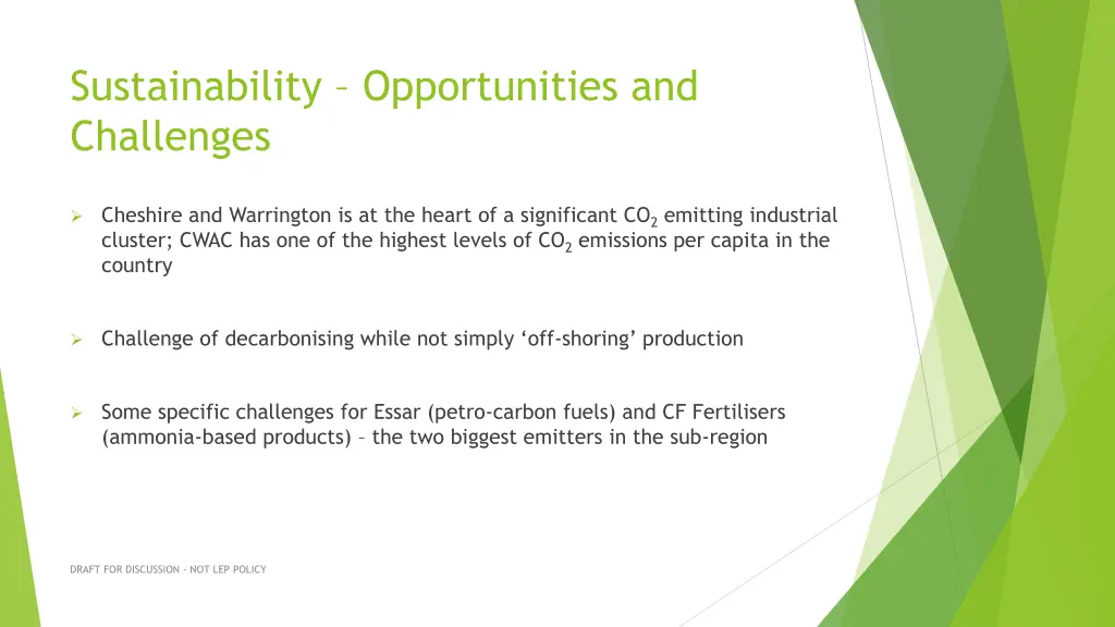 sustainability opportunities and challenges