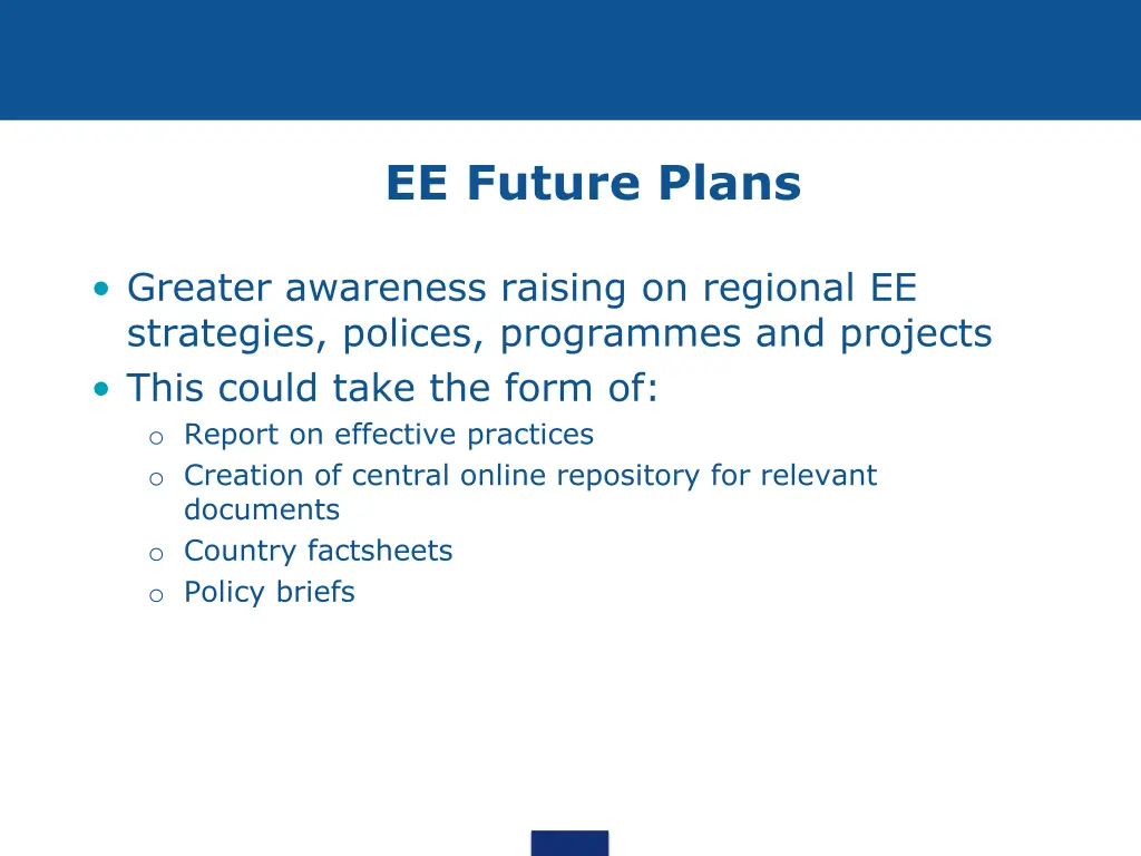 ee future plans