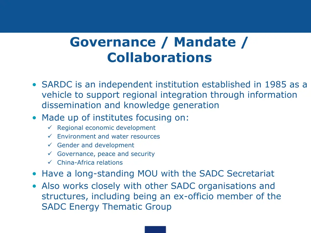 governance mandate collaborations