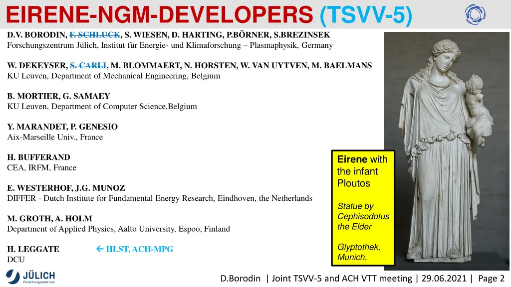 eirene ngm developers tsvv 5 d v borodin