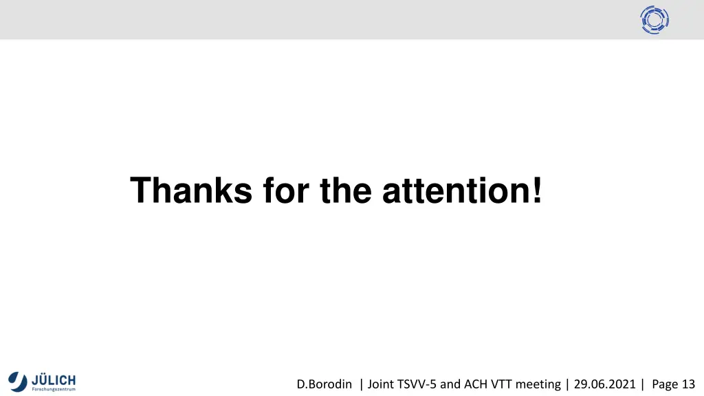 thanks for the attention