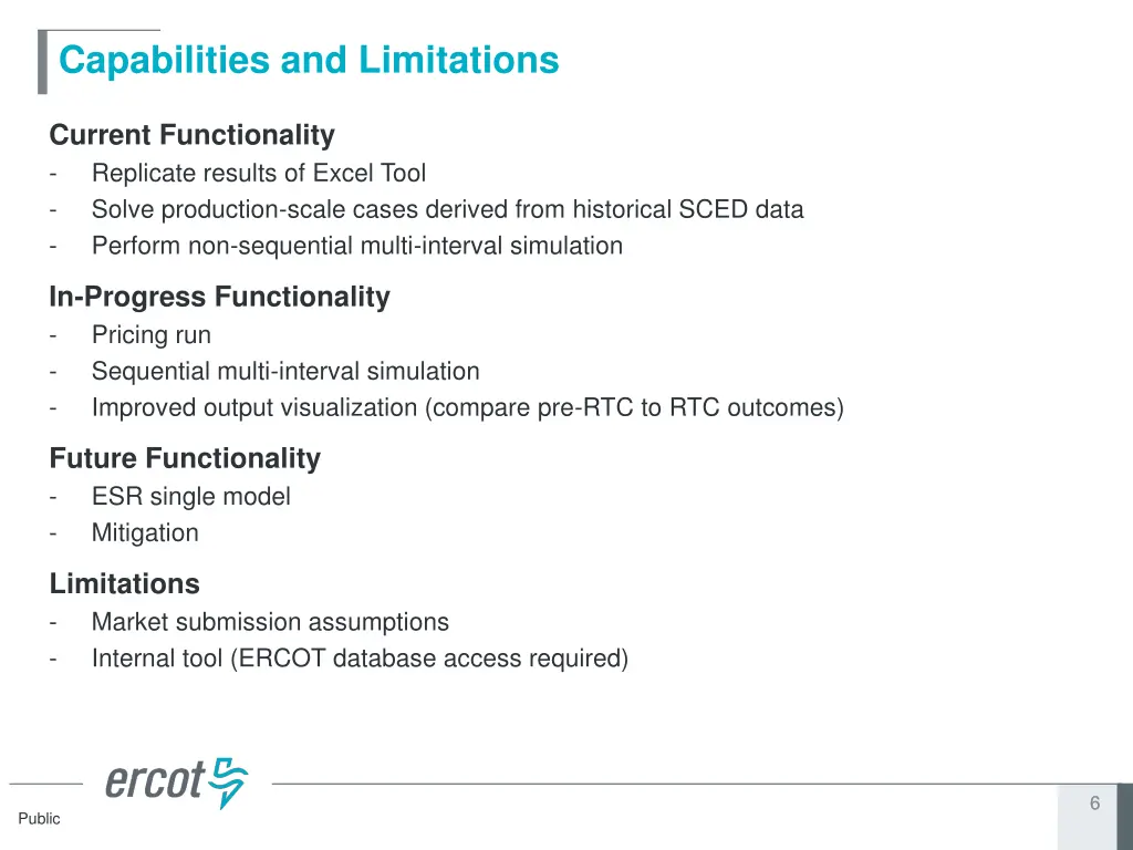 capabilities and limitations