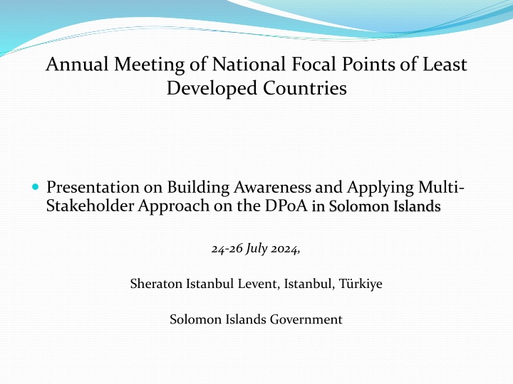 annual meeting of national focal points of least