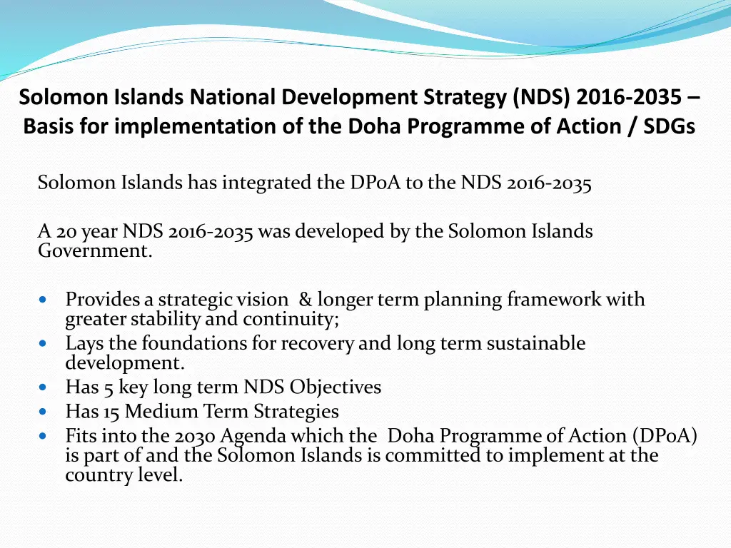 solomon islands national development strategy