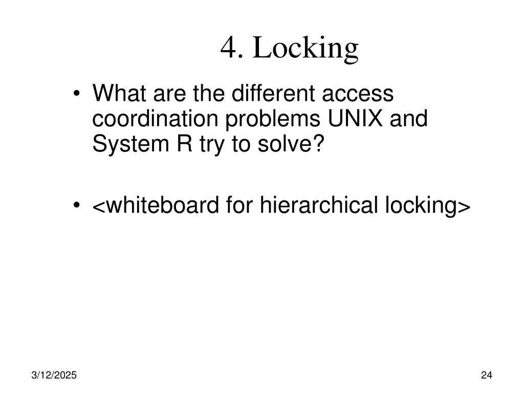 4 locking