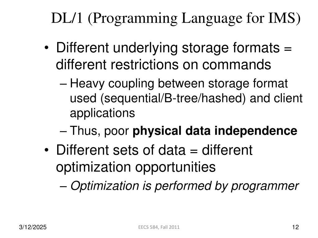 dl 1 programming language for ims 1