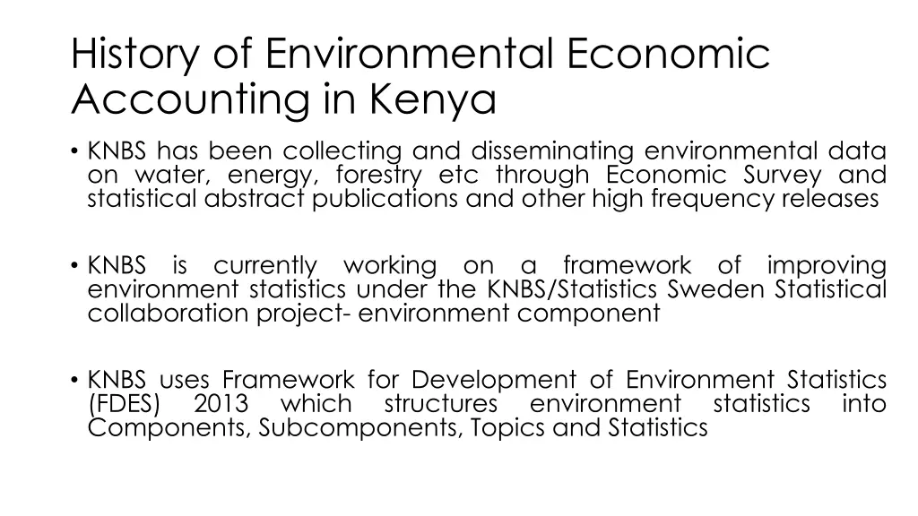 history of environmental economic accounting