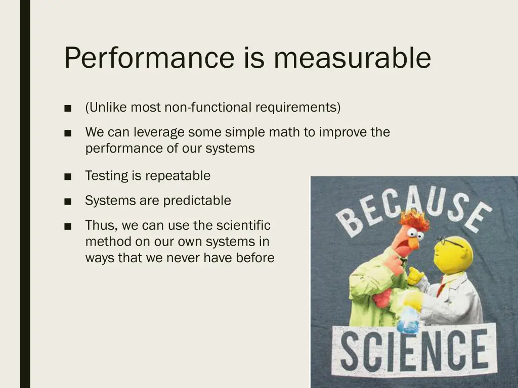 performance is measurable
