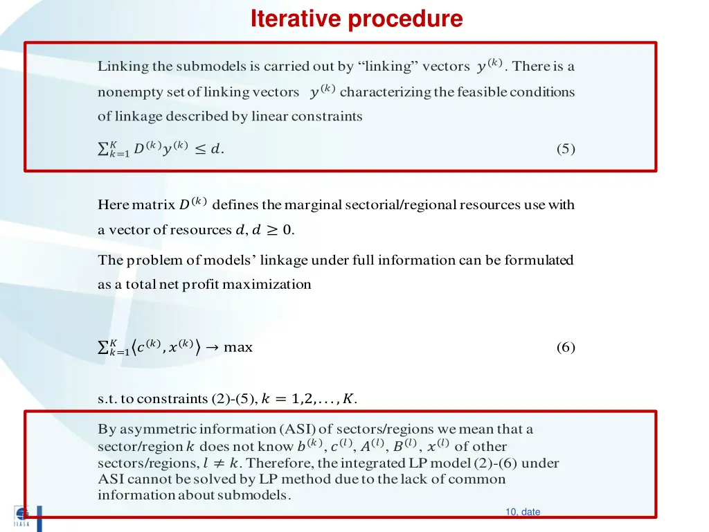 iterative procedure 1