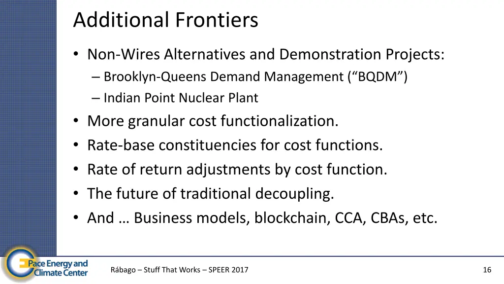 additional frontiers