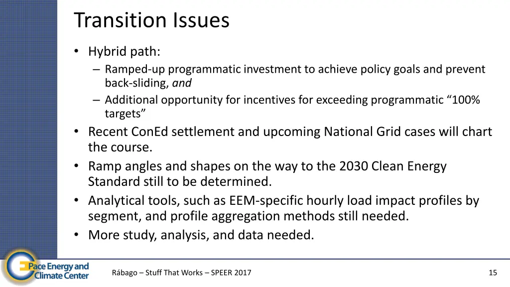 transition issues