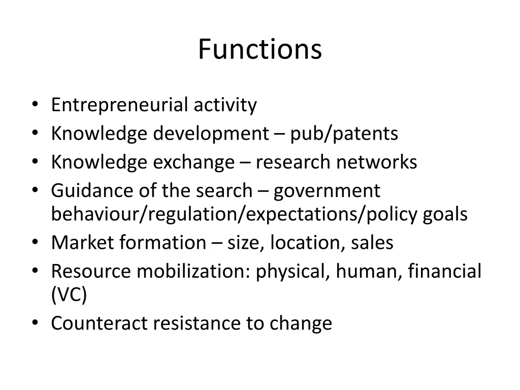 functions