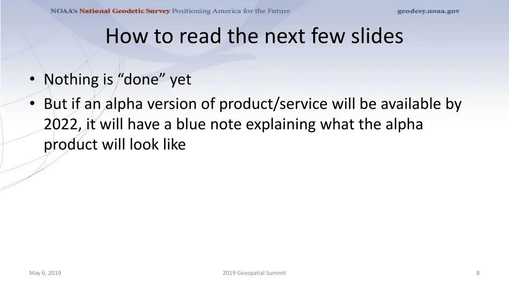 how to read the next few slides